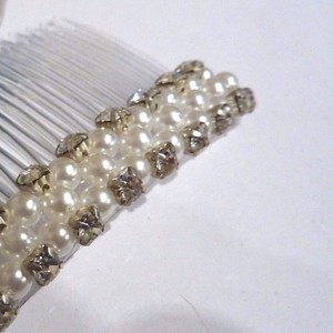 Wedding Hair Slides X 2 Diamante Pearl Style Detail Bridal Party