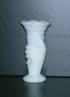 Fenton #38 White Opaque Milk Glass Mini Miniature Torch Hand Vase Toothpick