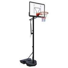 Portable Basketball Hoop-Adjustable 6.9-10ft,34" Backboard,Wheels,Indoor/Outdoor