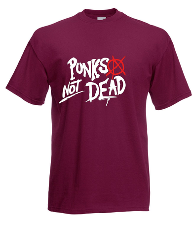 Herren T-Shirt Punks Not Dead Größe bis 5XL - Picture 10 of 10