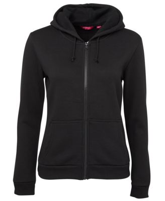 Jb's wear Ladies Womens Poly Cotton Full Zip Sports Casual Hoodie Jumper Jacket