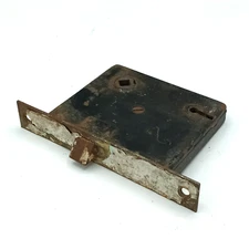 Vintage Mortise Lock Door Hardware Salvage Skeleton Keyhole NO Key B372