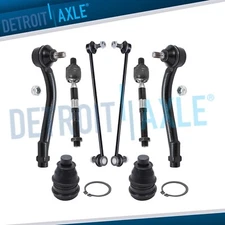 Front Sway Bar Links Tie Rods Lower Ball Joint for Hyundai Santa Fe Kia Sorento