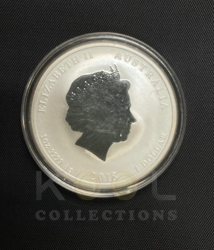 Australia 1 Dollar 2018 Year Of The Dog Silver Bullion Coin - Image 2 of 2