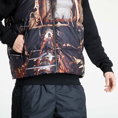 Nike Men's Black/Multi Therma-FIT Zero Gravity Down Vest (DD8273
