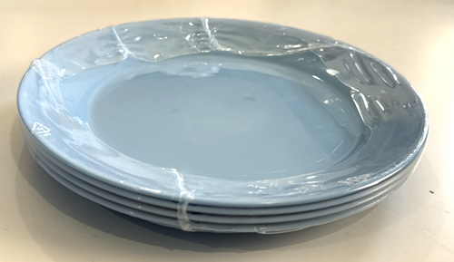 Lot of 4 IKEA Besegra Light Blue Dessert Plates Dinnerware Tableware NEW - Picture 7 of 14