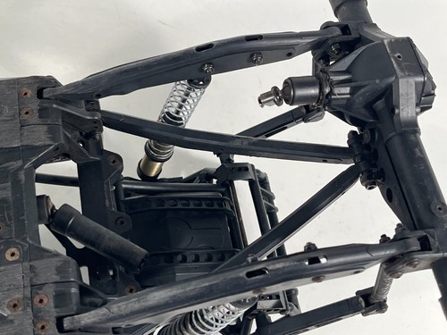 Axial Yeti 380 1/10 4x4 RC Rock Racer Roller Slider Chassis Bashed, See Images - Picture 22 of 24