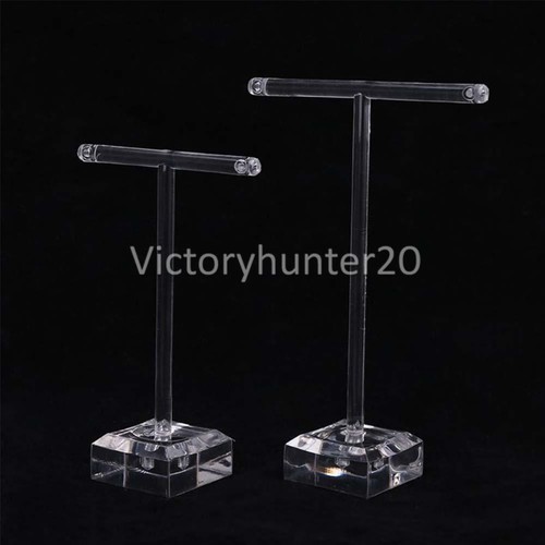 10PCS AU Acrylic Stud Earring Display Rack Stand Jewelry Holder T-Bar Clear NEW - Picture 8 of 9