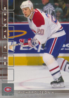 2001-02 BAP Memorabilia #261 RICHARD ZEDNIK - Montreal Canadiens