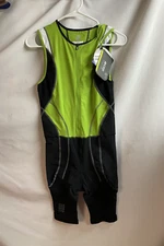 NWT  CEP Compression Triathlon Skinsuit Suit Men Size 3 (Med) Green Black