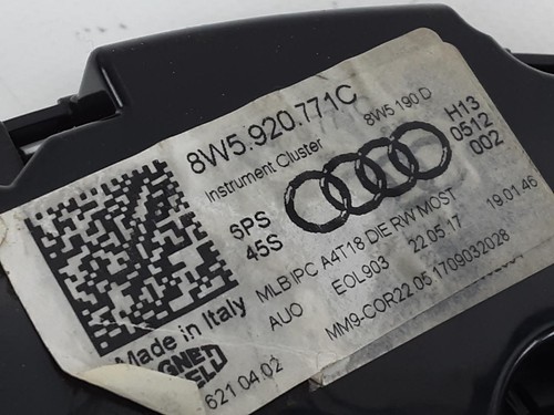 AUDI A4 8W 9L 2015- Tacho Tachometer Kombiinstrument 8W5920771C - Picture 3 of 3