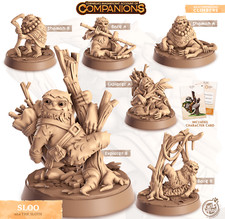 3D Printed Cast n Play Sloo - Sloth Companions 28mm 32mm D&D