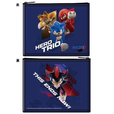 Sonic X Shadow TOKYO MISSION Movie Limited Clear Flat Pouch JAPAN TOHO