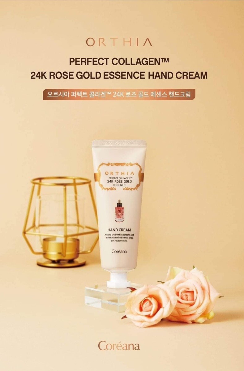 COREANA] Orthia Perfect Collagen 24K Rose Gold Essence Hand Cream