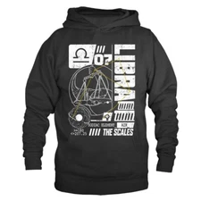 Libra Zodiac Sign Horoscope Astrological Graphic Hoodie