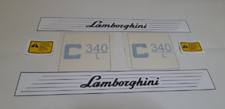KIT ADESIVI DECALCOMANIE LAMBORGHINI C 340 L  PER TRATTORI AGRICOLI CINGOLATI