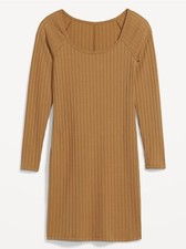 Old Navy Women's Fitted Scoop-Neck Rib-Knit Mini Dress Size S M L XL XXL