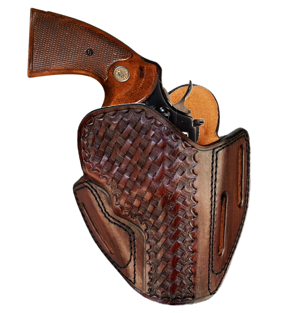 Leather Belt Holster Fits Taurus 856 Defender, 605, 692-image