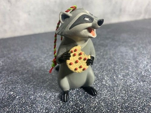 RARE Disney Christmas Ornament - MEEKO with Cookie - Pocahontas Raccoon - CUTE - Picture 3 of 10