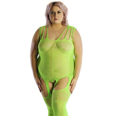 UK Größe 8-26 Bodystocking Body Korsett Träger Gürtel Unterwäsche Dessous Plus