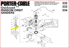 2 Drive BELTS for Random Orbit Sander, Porter Cable PN 903373, N430442, N372461