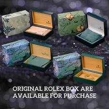 Rolex Air-King Green Dial Smooth Bezel Oyster 34mm Watch w/ Original Box 17