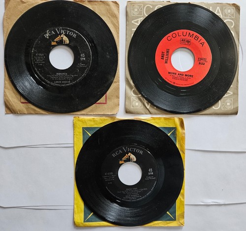 7" Records Lot #174: 28 UNTESTED Vintage 45s in Record Company & Picture Sleeves - Picture 18 of 24