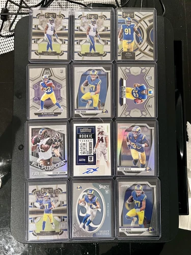 LA Rams Panini Select, Prizm, Auto (Puka Nacua, Aaron Donald, & More) LOTS OF 12