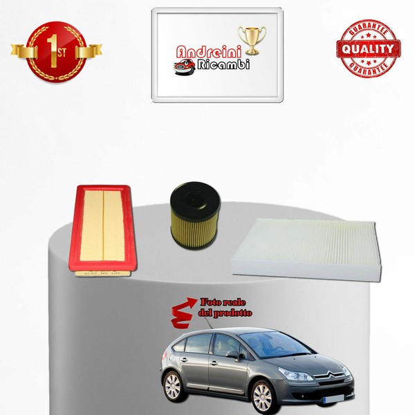 Set Service 3 Filter Citroen C4 1.6 Thp 103KW 140CV Von 2008->-image
