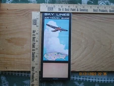 sky lines october air travel guide advertising brochure 1930s