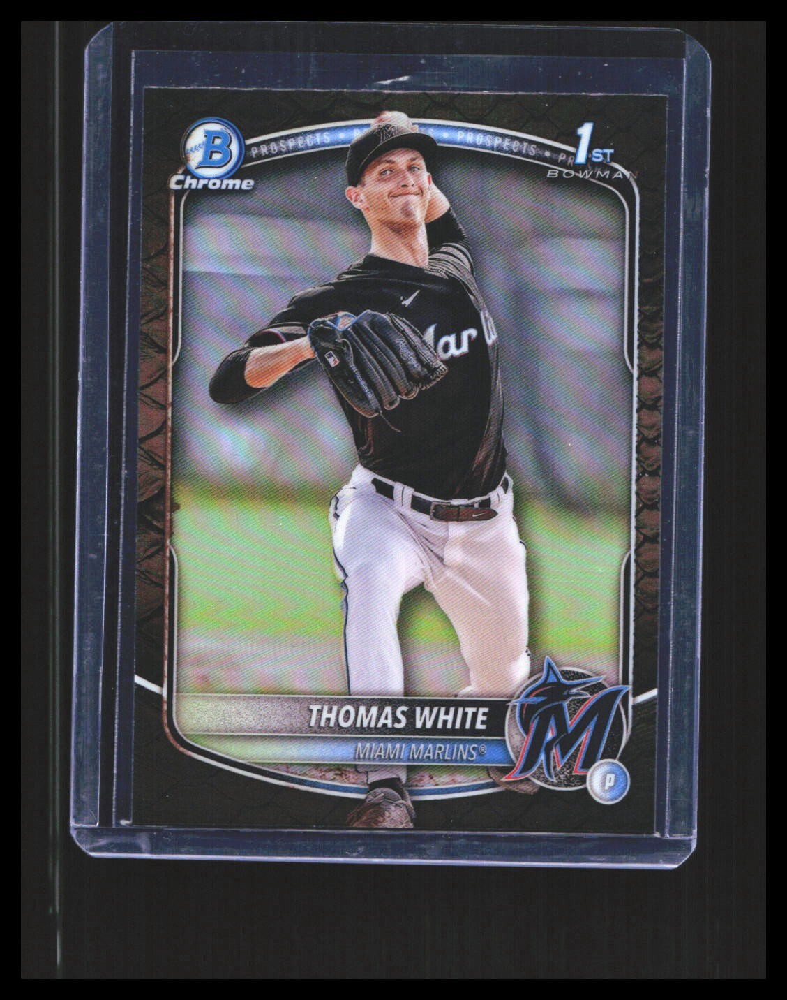 2025 Thomas White Bowman Chrome Reptilian Refractor #BCP-69 Miami Marlins