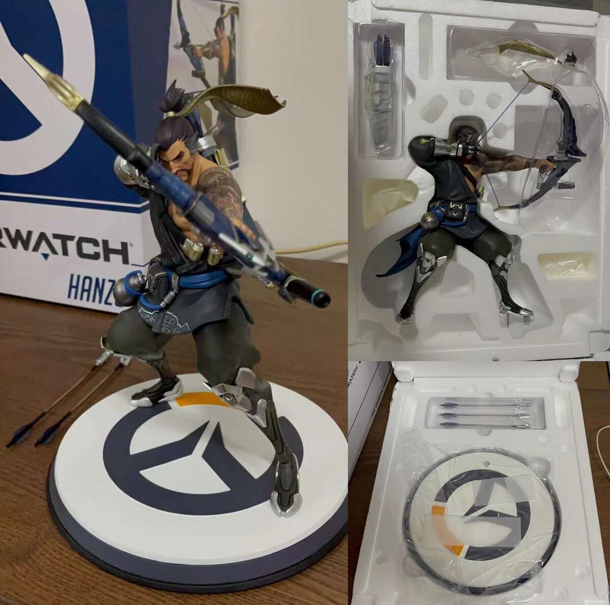 Blizzard Overwatch OW Shimada Hanzo Statue Model FIGURES In Blizzard Overwatch OW Shimada Hanzo Statue Model FIGURES In