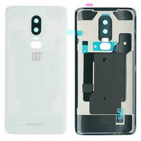 Oneplus 6 Back Cover Rear Housing Frame Camera Lens White