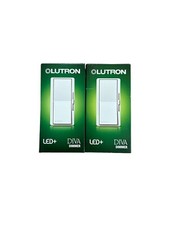 NUOVO Lutron Diva 150 Watt bianco dimmer scorrevole (DVCL-153P-WH confezione multipla opzioni