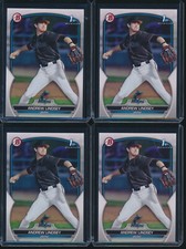 Lot of (4) ANDREW LINDSEY 1st 2023 Bowman Draft Paper MARLINS Rookie Card RC