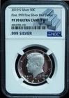 2019-S Proof Silver Half Dollar PF70 Ultra Cameo NGC