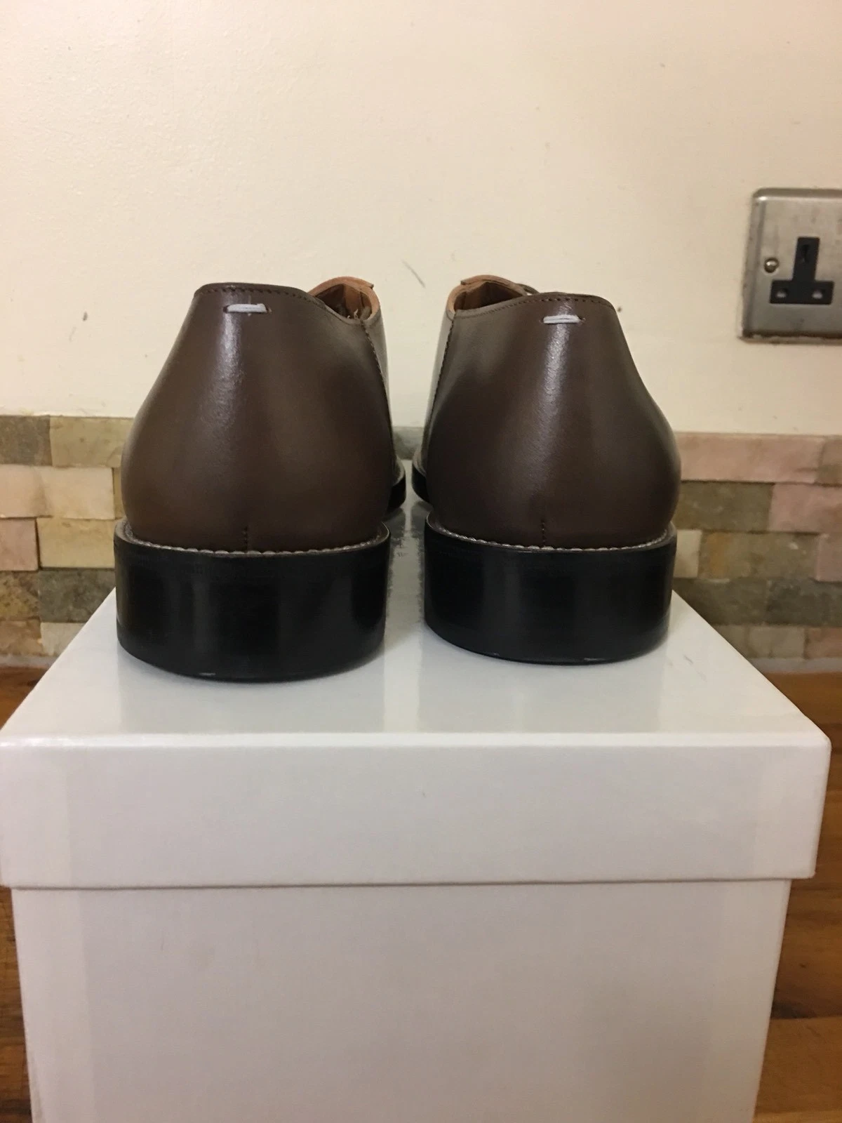 MAISON MARGIELA Scarpe derby MAISON MARTIN MARGIELA in pelle marrone UK 11 EU 45