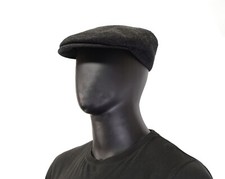 Men's Brioni Flat Hat Cap Gray 57cm M Wool & Cashmere Peaky Driver Cap Newsboy