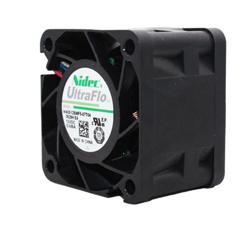 Nidec W40S12BMF5 -07T040529H 4028 12V 0.68A 4-wire Apw9 Ant S17 T17 Fan - Image 3 of 4