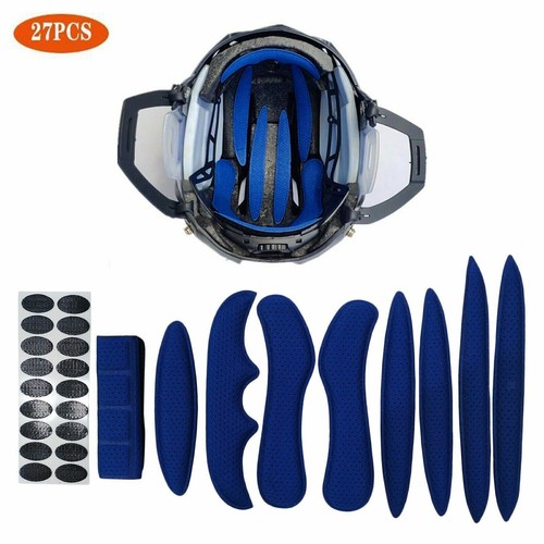 27Pcs Universal Helmet Padding Foam Bike Helmet Pad Cushion Replacement Bicycle - Picture 11 of 18