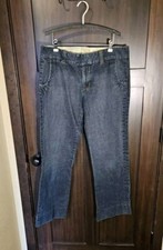 EUC Women's Y2K GAP Blue Jeans Denim Mid-Rise Ankle Bootcut Size 16