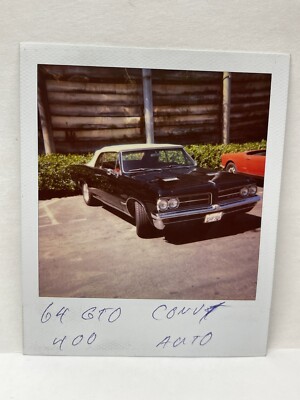 CCC 2 Photographs From 1980's Polaroid Artistic 1964 GTO 400