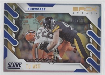 2022 Score Sack Attack Showcase 59/100 TJ Watt #SA-TW 1k6z