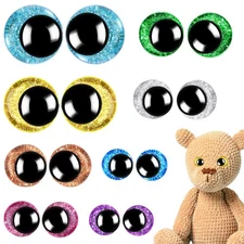 160PCS Large Safety Eyes Amigurumi Crochet DIY Dolls Animals - 12-30mm Sizes
