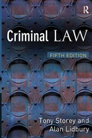 Criminal Law Tony Storey (U. A.) Taschenbuch Einband - Flex.(Paperback) Englisch