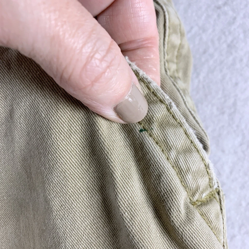 Pantalones cortos cargo gruesos vintage No Boundardies para hombre talla 30 Y2K desgastados preppy Foto 3 de 4