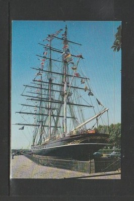 Postkarte - ''Cutty SarK'' in Greenwich - Tee & Wolle Clipper 1869 - mit Flaggen - siehe 2 Bilder