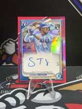 2024 Bowman Chrome Samad Taylor True Red Rookie Auto 1/5 RC