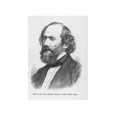 James Grant Newspaper Editor - Antique Print 1879