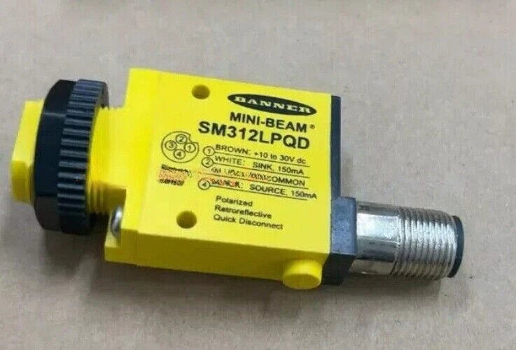 1PC Photoelectric Sensor Banner Mini-beam SM312LPQD 49771 10-30VDC NPN/PNP 4Pin - Image 2 of 2
